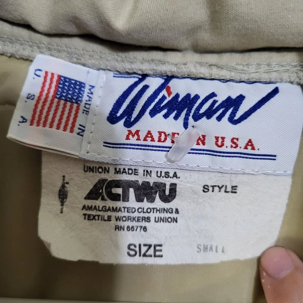 VTG Wynn's Xtend Racing Puffer Winter Jacket Beige Wiman Union USA Small - Picture 3 of 10